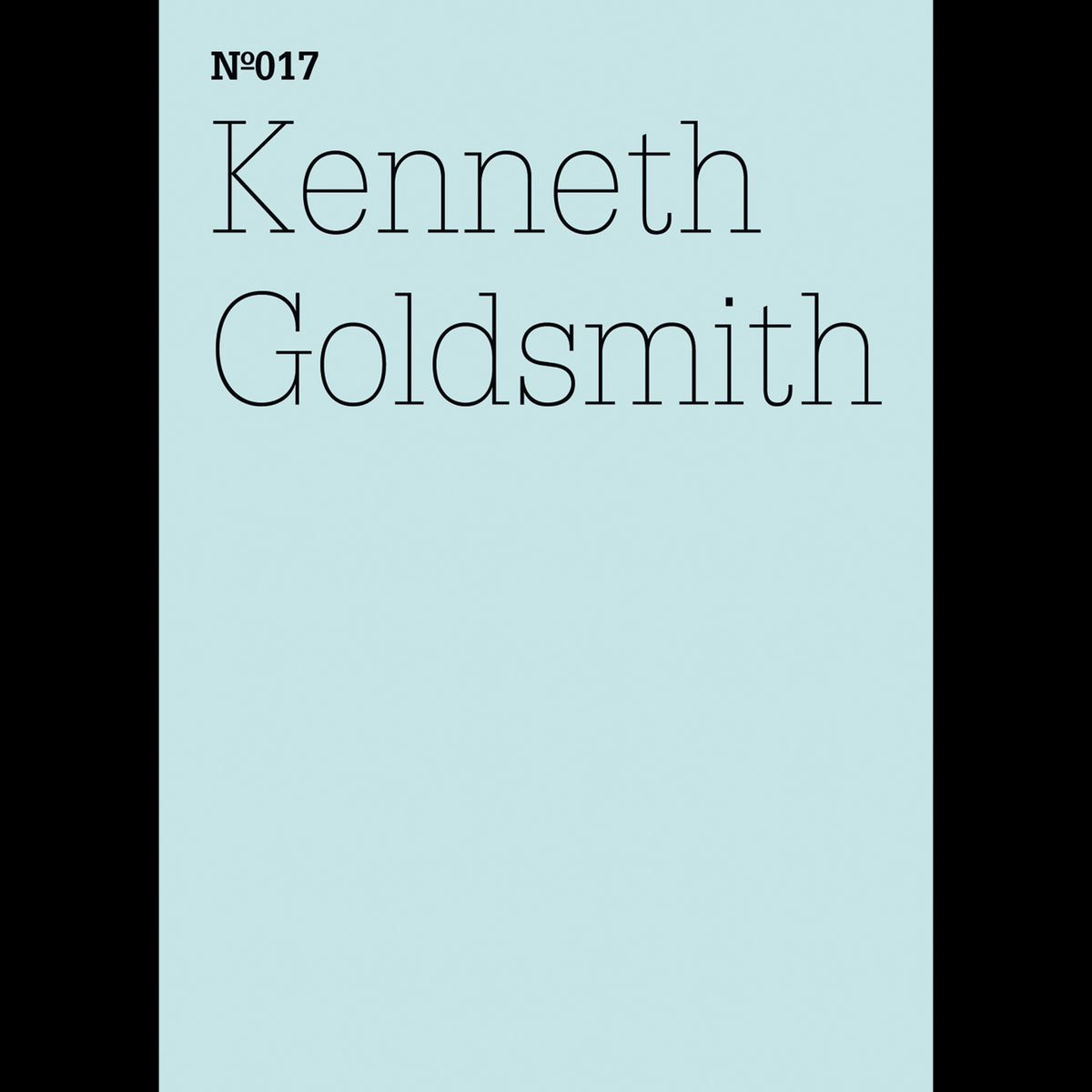 Coverbild Kenneth Goldsmith