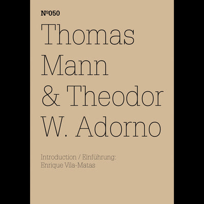 Cover Thomas Mann & Theodor W. Adorno