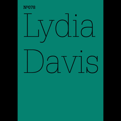 Cover Lydia Davis