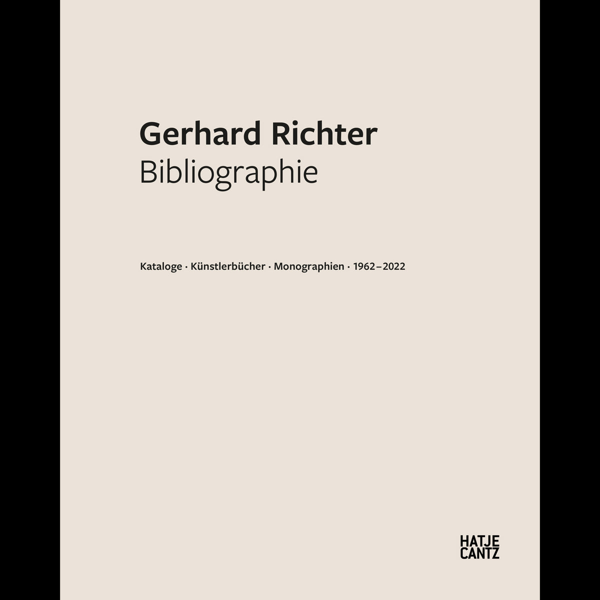 Coverbild Gerhard Richter. Bibliographie
