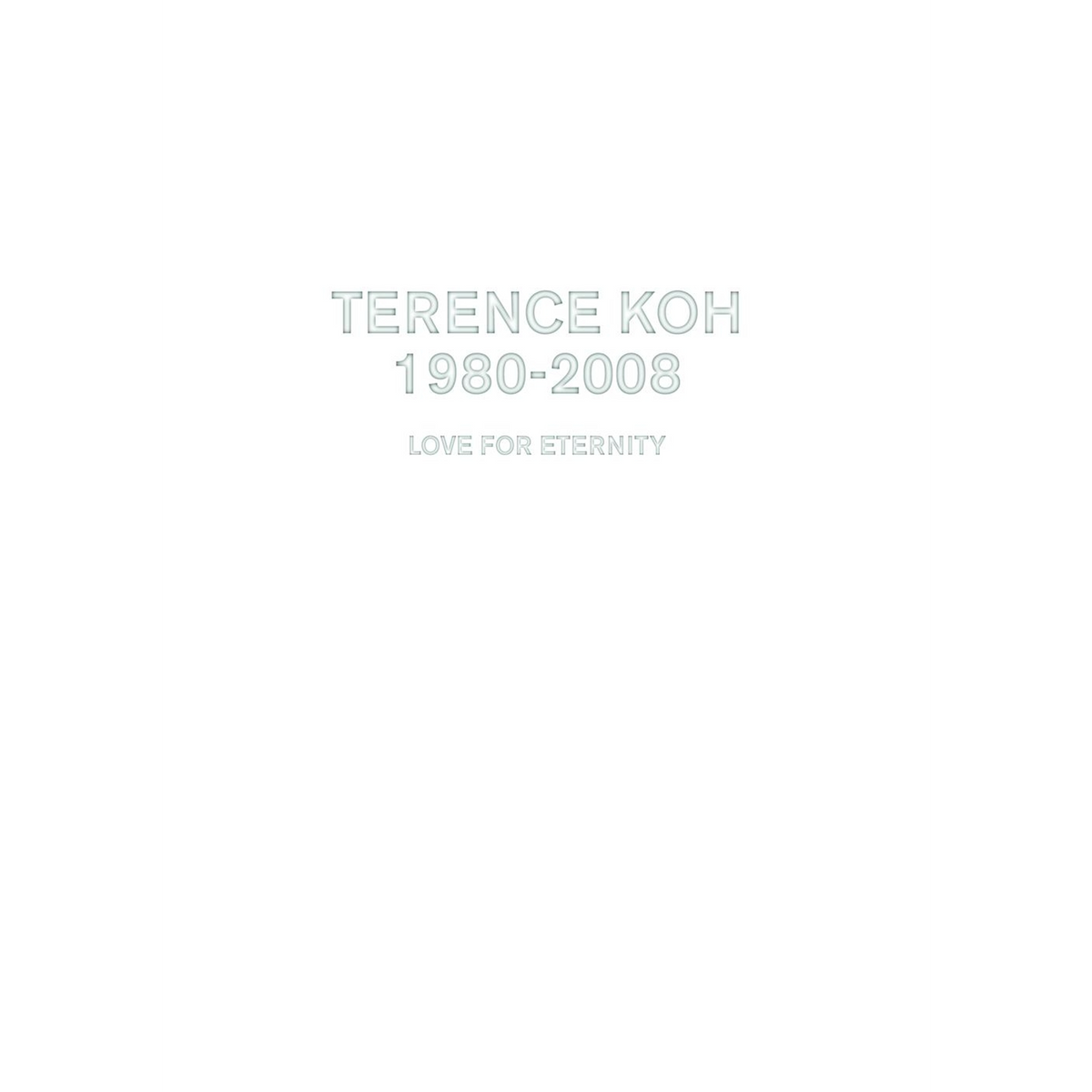 Coverbild Terence Koh 1980-2008
