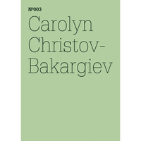 Ein minimalistisches, hellgrünes Cover mit dem Namen Carolyn Christov-Bakargiev und der Nummer Nº003 in dünner, schwarzer Schrift.