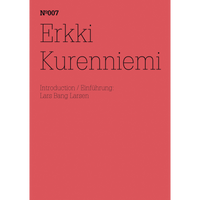Das rote Cover der Publikation N°007 über Erkki Kurenniemi, mit einer Einführung von Lars Bang Larsen.