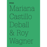 Schwarzer Text auf einem grünen Cover: Nº024, Mariana Castillo Deball & Roy Wagner.