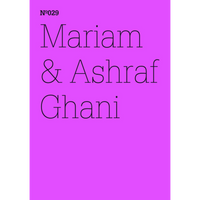 Ein minimalistisches Cover in leuchtendem Magenta mit dem schwarzen Text Nº029 Mariam & Ashraf Ghani.