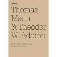 Das beige Buchcover der Ausgabe Nº050 zeigt den Titel Thomas Mann & Theodor W. Adorno in einer schwarzen Serifenschrift.