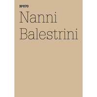 Ein beiges Buchcover mit dem Text Nº070 und Nanni Balestrini in schwarzer Schrift.