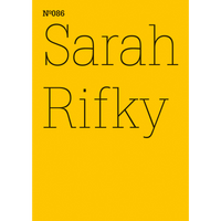 Ein leuchtend gelbes Cover mit dem Text Nº086 und Sarah Rifky in schwarzer, dünner Serifenschrift.