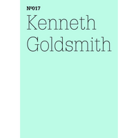 Ein minimalistisches Cover in Mintgrün mit schwarzer Schrift: Nº017 Kenneth Goldsmith.