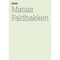 Ein minimalistisches Cover mit schwarzem Text auf blassgrünem Hintergrund. Es zeigt die Nummer 035 und den Namen Matias Faldbakken.