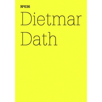 Schwarzer Text auf leuchtend gelbem Hintergrund. Oben steht Nº036, darunter der Name Dietmar Dath.