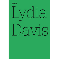 Ein leuchtend grünes Cover mit dem Namen Lydia Davis und der Nummer 078 in dünner, schwarzer Schrift.