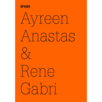 Ein leuchtend orangefarbenes Cover mit schwarzem Text: Nº089, Ayreen Anastas & Rene Gabri.