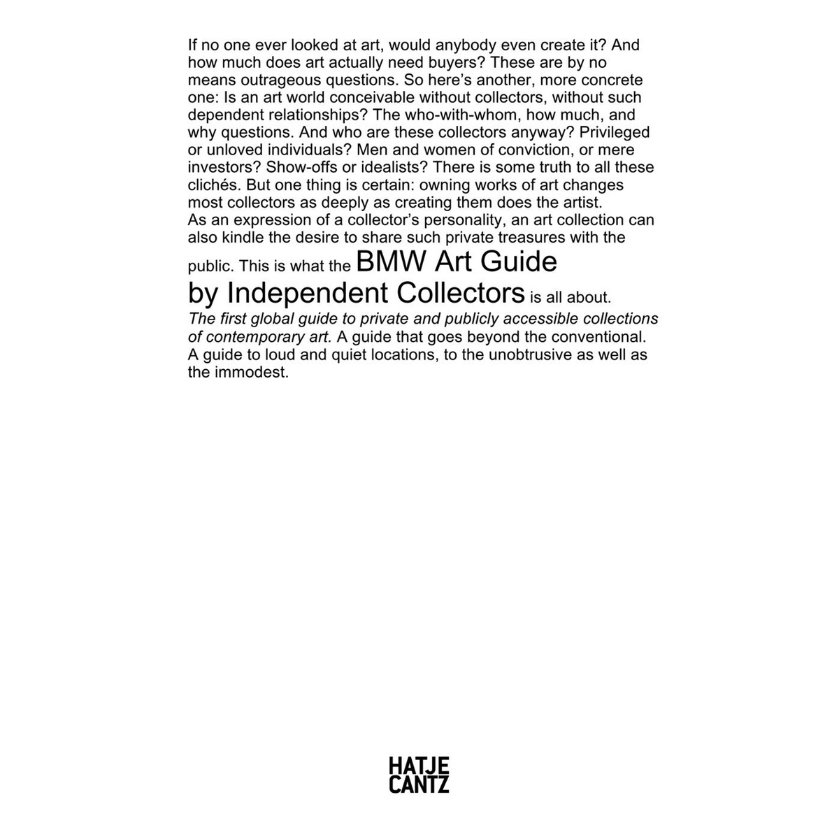 Coverbild BMW Art Guide by Independent Collectors