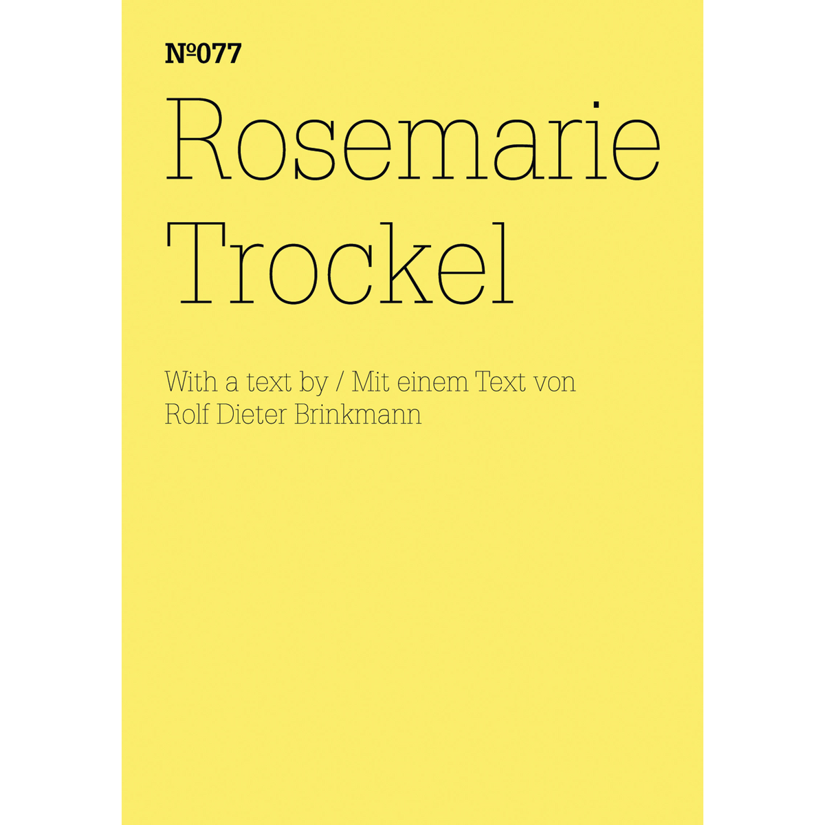 Coverbild Rosemarie Trockel