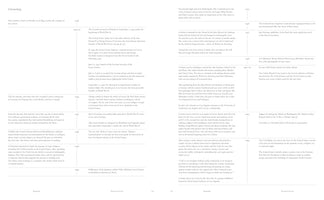 Eine Chronologie auf zwei Seiten. Eine vertikale Zeitachse in der Mitte listet die Jahre von 1938 bis 1964. Die linke Spalte enthält biografische Informationen über die Künstlerin Vija Celmins, während die rechte Spalte wichtige historische Ereignisse aus denselben Jahren auflistet. Der Text ist auf Englisch.