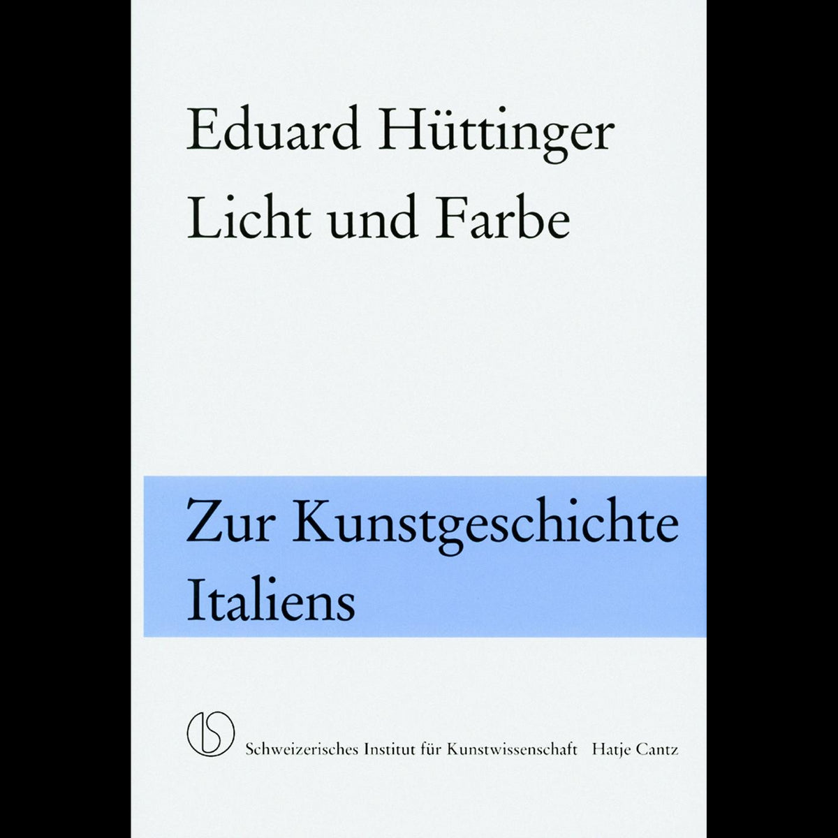 Coverbild Eduard Hüttinger