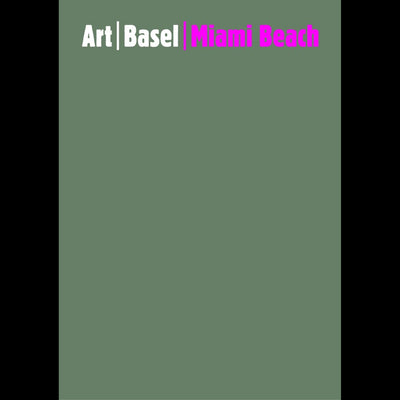 Cover Art Basel Miami Beach